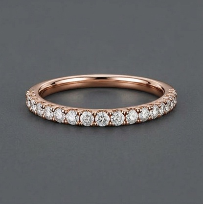 Rose Gold Diamond Band